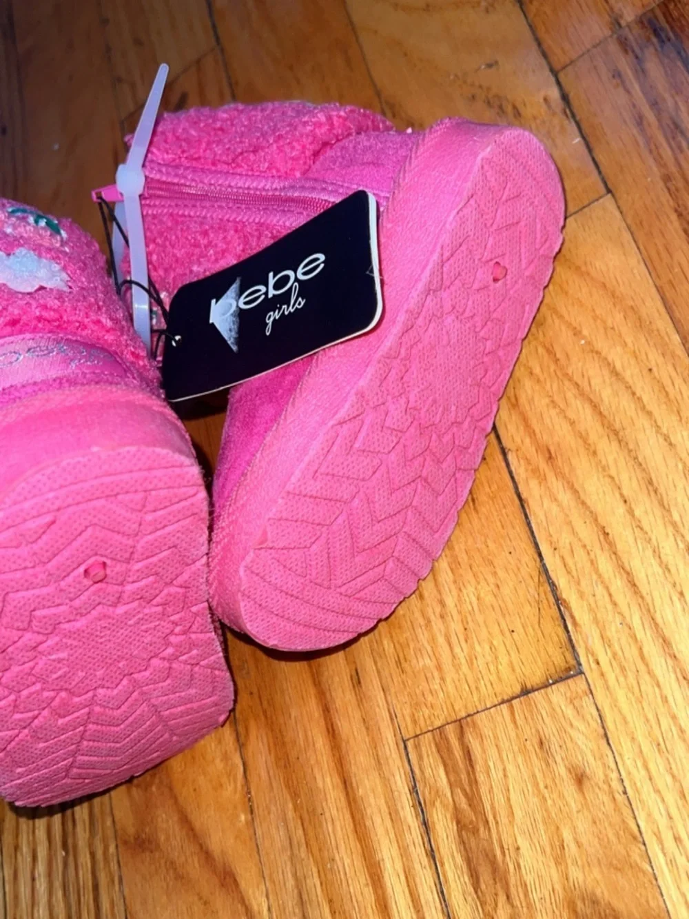 GIRLS' BEBE TODDLER JAMIE WINTER Pink boots size 5